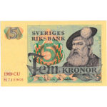 Suède 5 Kronor 1969