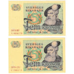 Suède 5 Kronor 1976