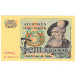 Suède 5 Kronor 1976