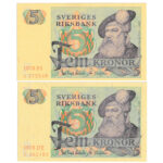 Suède 5 Kronor 1978