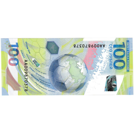 Russie 100 Roubles 2018 Polymère – Image 2