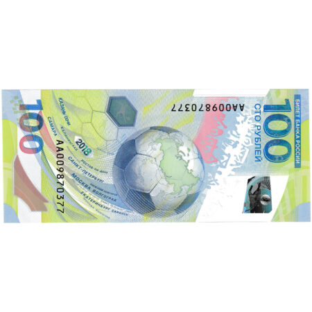 Russie 100 Roubles 2018 Polymère – Image 2