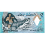 Îles Cook 3 Dollars 2021 Polymère