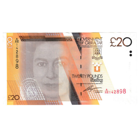 Gibraltar 20 Pounds 2011