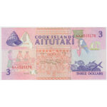 Îles Cook 3 Dollars 1992