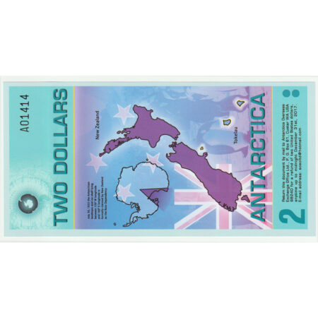 Antarctique 2 Dollars 2014 Polymère – Image 2