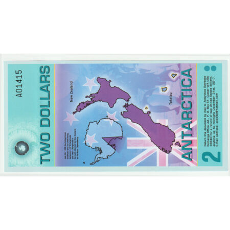 Antarctique 2 Dollars 2014 Polymère – Image 2