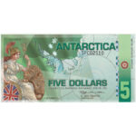 Antarctique 5 Dollars 2011 Polymère