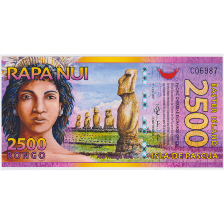 Île de Pâques 2500 Rongo 2011 Polymère