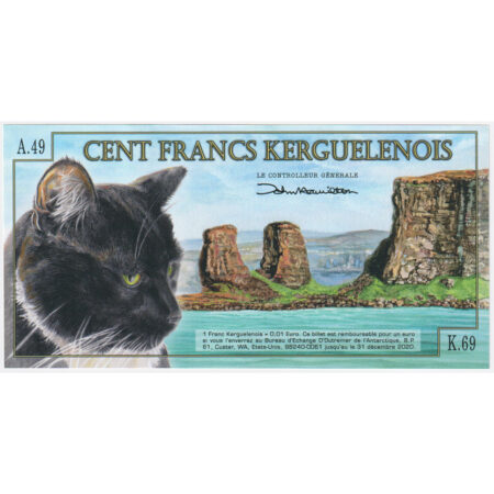 Kerguelen 100 Francs 2014 Polymère – Image 2