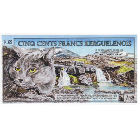 Kerguelen 500 Francs 2011 Polymère – Image 2