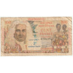 Guadeloupe 1 NF sur 100 Francs La Bourdonnais 1960