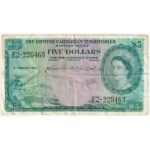 Caraïbes britanniques 5 Dollars 1956