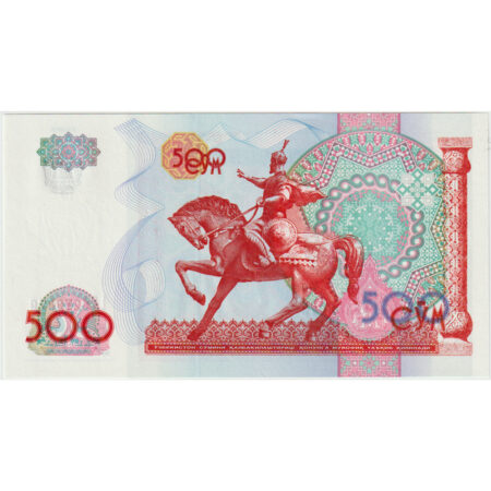 Ouzbékistan 500 Sum 1999 – Image 2