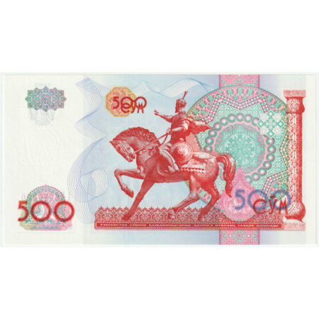 Ouzbékistan 500 Sum 1999 – Image 2