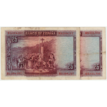Espagne 25 Pesetas 1928 – Image 2