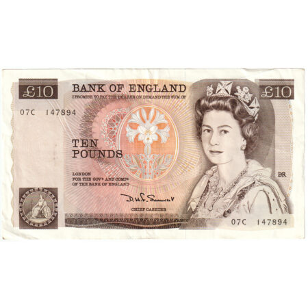 Angleterre 10 Pounds 1988