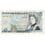 Angleterre 5 Pounds 1987