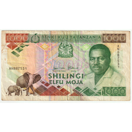 Tanzanie 1000 Shilingi 1990