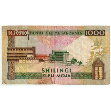 Tanzanie 1000 Shilingi 1990 – Image 2