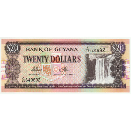 Guyana 20 Dollars 1996