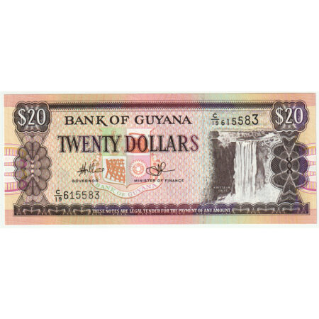 Guyana 20 Dollars 1996