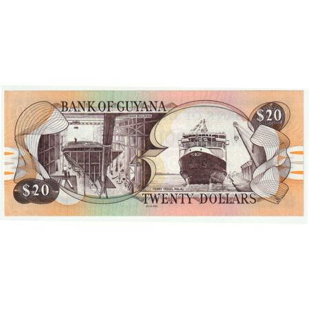 Guyana 20 Dollars 1996 – Image 2