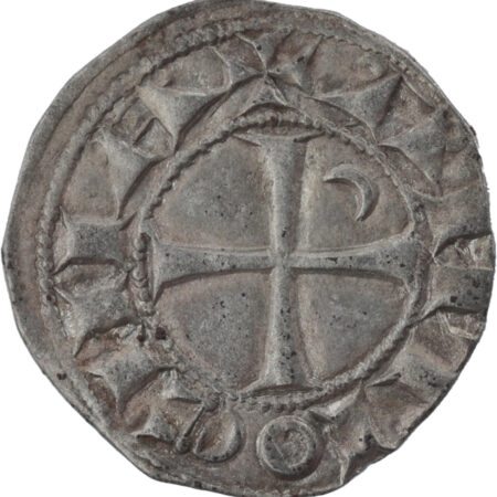 Croisades Principauté d'Antioche Bohémond III Denier – Image 2