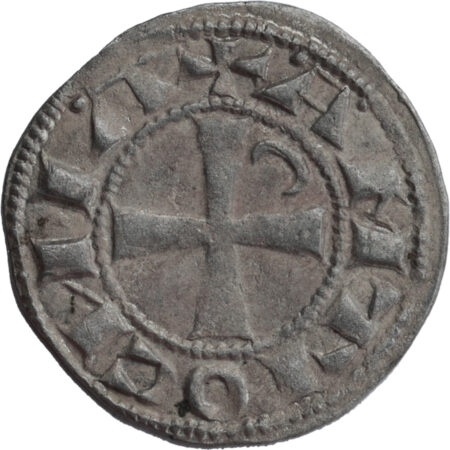 Croisades Principauté d'Antioche Bohémond III Denier – Image 2