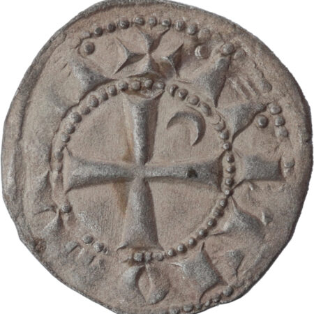 Croisades Principauté d'Antioche Bohémond III Denier – Image 2