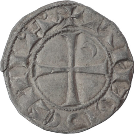 Croisades Principauté d'Antioche Bohémond III Denier – Image 2