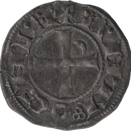 Croisades Principauté d'Antioche Bohémond III Denier – Image 2