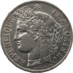 France 5 Francs Cérès 1870 Bordeaux
