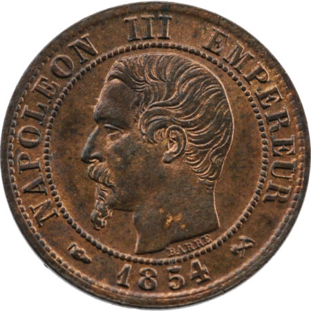 France Napoléon III Centime 1854 Rouen