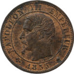 France Napoléon III Centime 1855 Strasbourg