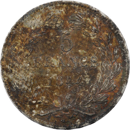 France Louis-Philippe Ier 5 Francs 1844 Lille – Image 2