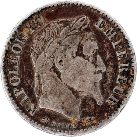 France Napoléon III 10 Francs Platine 1867 Strasbourg