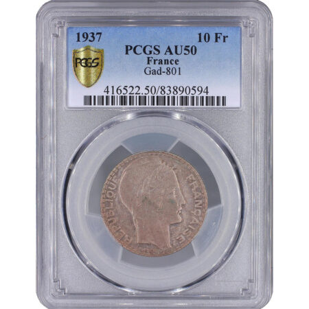 France 10 Francs Turin 1937 – Image 3