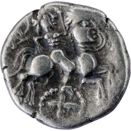 Vénètes Statère d'argent à la roue 60-50 av. J.-C. – Image 2