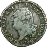 Constitution Louis XVI 15 sols FRANÇOIS au génie 1792 Nantes