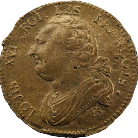 Constitution Louis XVI 12 deniers FRANÇOIS au faisceau 1791 Strasbourg