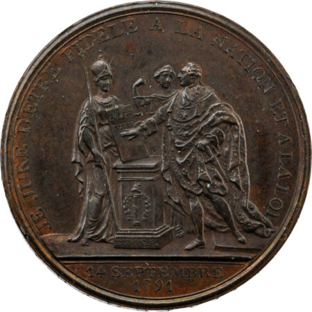 Constitution Louis XVI Monneron au serment du Roi 1791 Birmingham