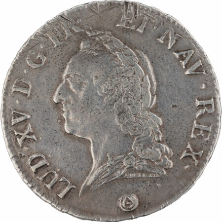 Louis XV Écu à la vieille tête 1772 Perpignan