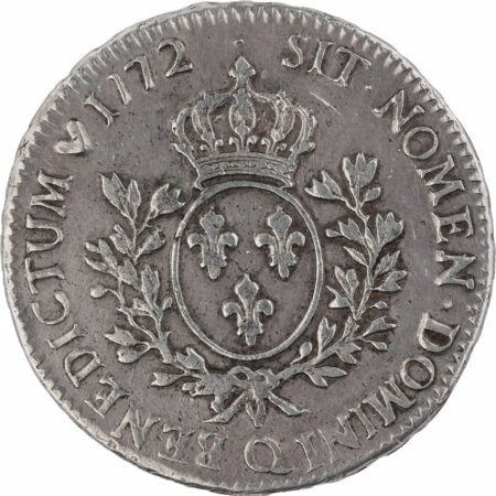 Louis XV Écu à la vieille tête 1772 Perpignan – Image 2