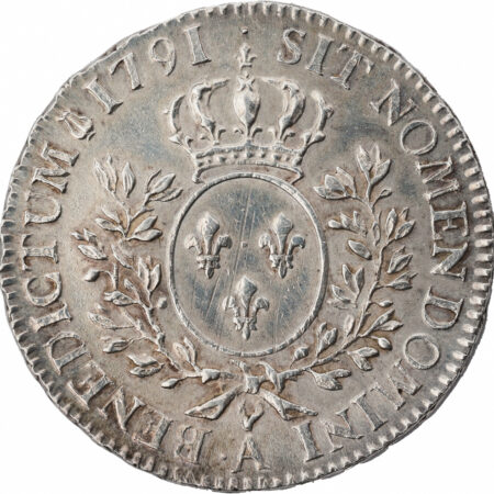 Louis XVI Demi-écu aux branches d'olivier 1791 Paris – Image 2