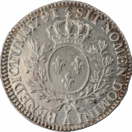 Louis XVI Demi-écu aux branches d'olivier 1791 Paris – Image 2