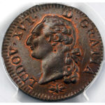 Louis XVI Sol à l'écu 1791 Lyon PCGS MS65 BN