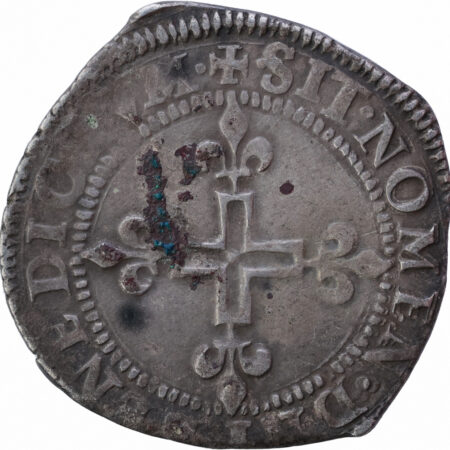 Charles IX Double sol parisis 1570 Saint-André de Villeneuve-lès-Avignon – Image 2