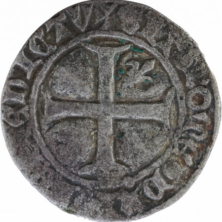Charles VI Demi-guénar 1389 La Rochelle – Image 2