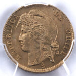 République du Chili 1/2 Centavo 1871 Santiago PCGS MS64